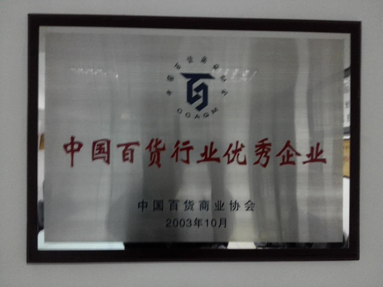 中国百货行业优秀企业